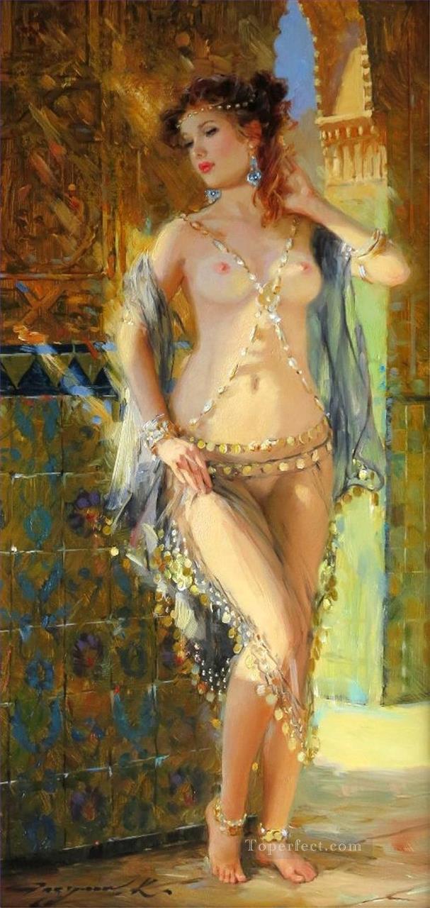 Odalisque au rayon de Soleil Impressionist nude Oil Paintings